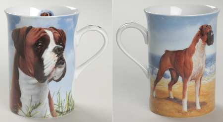 Boxers Mugs His Master's Call And On The Beach - No Box