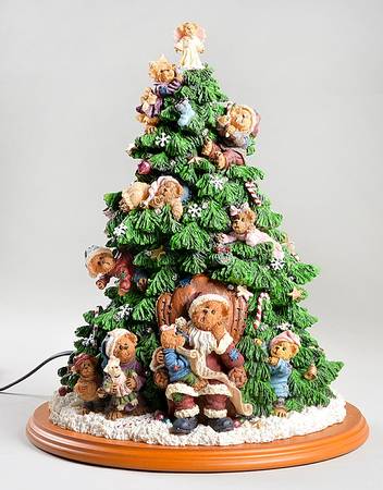 Boyd's Bears Christmas Figurines Christmas Tree - With Box