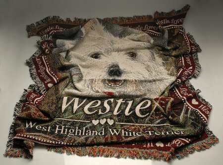 Danbury Mint Giftware Westie Throw - No Box