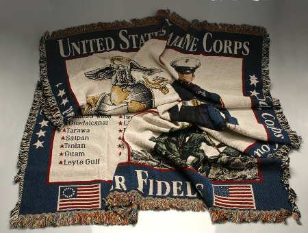 Danbury Mint Giftware God Corps & Country-Throw - Boxed