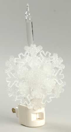 Night Lights Snowflake-Clear - Boxed