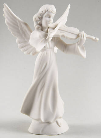 Angel Musicians Bisque Angel With Violin - No Box