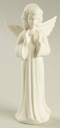 Angel Musicians Bisque Angel Singing - No Box