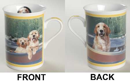 Gorgeous Goldens Retrievers Gone Fishin - No Box