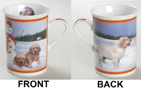 Gorgeous Goldens Retrievers Frosty Friends - No Box