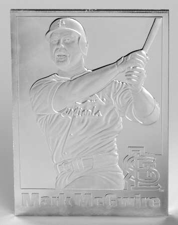 Danbury Mint Silver Proof Mark McGwire-Baseball Card - No Box