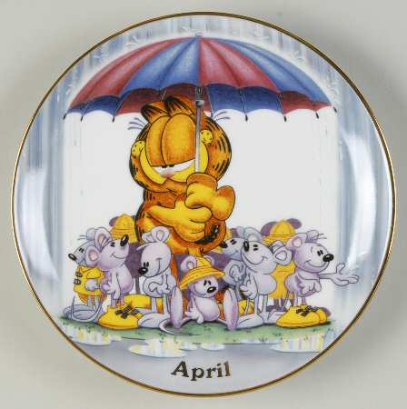 Garfield Perpetual Calendar April - No Box
