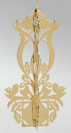 1982 Gold Christmas Ornament Collection by Danbury Mint