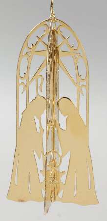 1982 Gold Christmas Ornament Collection Nativity - No Box