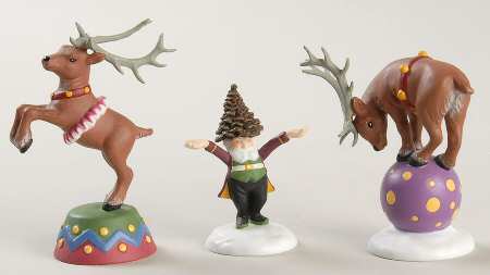 North Pole Woods Balancing Act-Set Of 3 - No Box