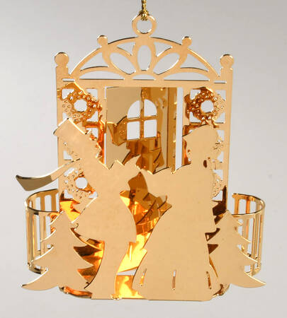 1984 Gold Christmas Ornament Collection Carolers - No Box