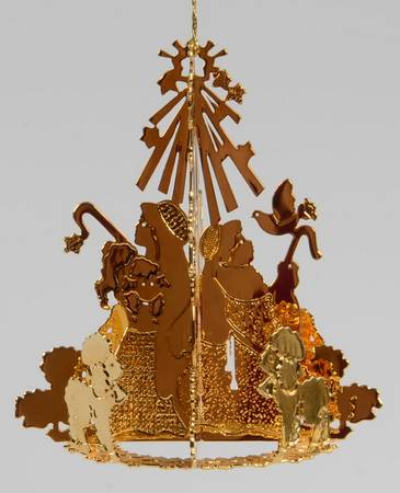 1991 Gold Christmas Ornament Collection Holy Night - No Box