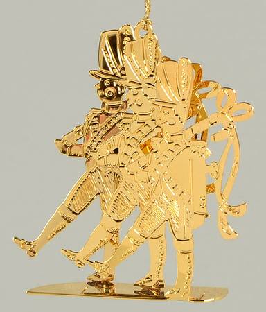 1991 Gold Christmas Ornament Collection Toy Soldiers - No Box