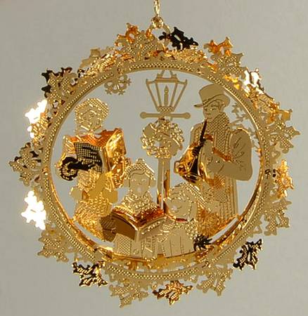 2011 Gold Christmas Ornament Collection by Danbury Mint
