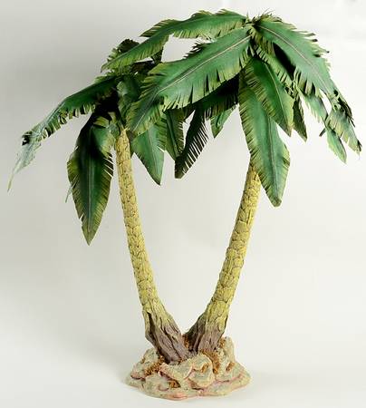 Neapolitan Nativity Double Palm Tree - No Box