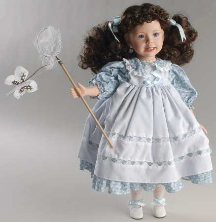 Delton Product Doll Girl With Butterfly And Net - Boxed