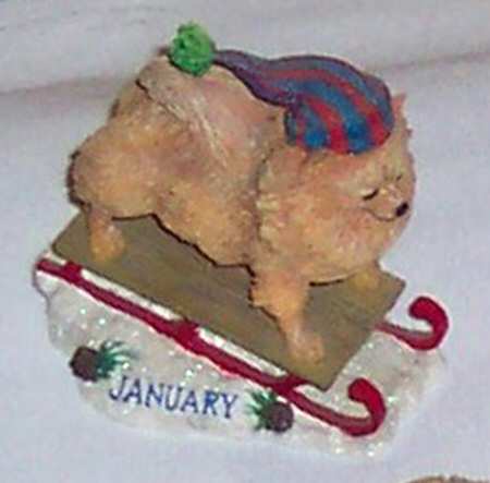 Pomeranian Perpetual Calendar by Danbury Mint