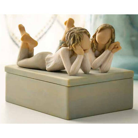 Willow Tree Keepsake Box Forever Friends Always By My Side - No Box