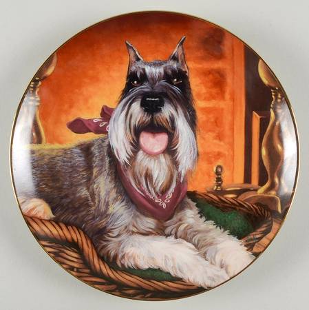 Miniature Schnauzers Fireside Seat - No Box