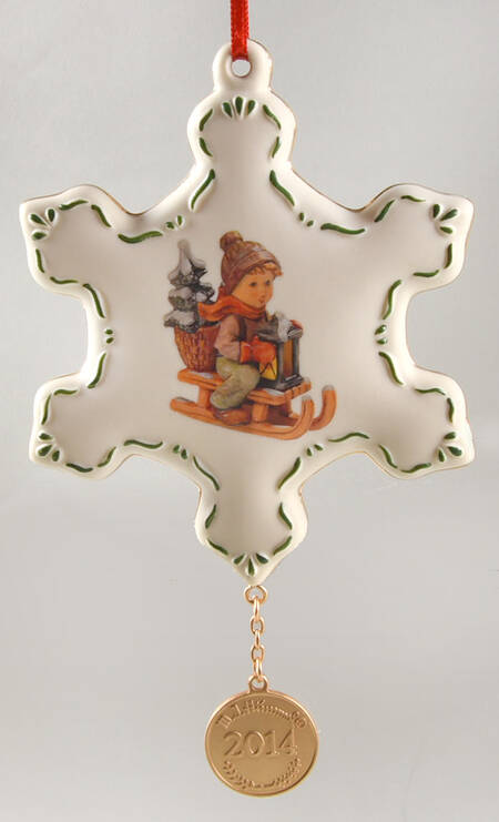 M I Hummel Annual Ornament Ride Into Christmas - Boxed