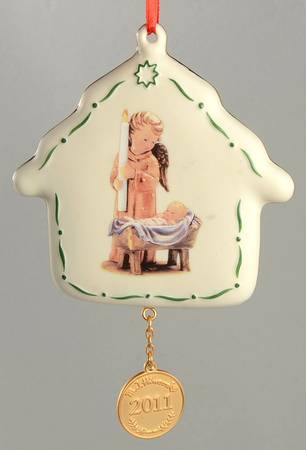 M I Hummel Annual Ornament Watchful Angel - Boxed