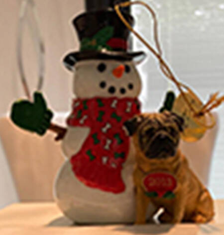 Annual Pug Ornament 2013 - Boxed