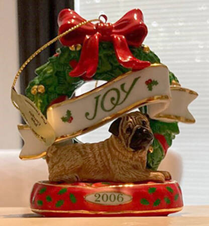 Annual Pug Ornament Pug Delight - Boxed