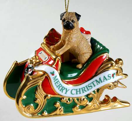 Annual Pug Ornament by Danbury Mint