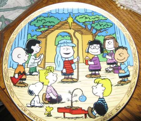 Peanuts Holiday Plate Nativity - No Box