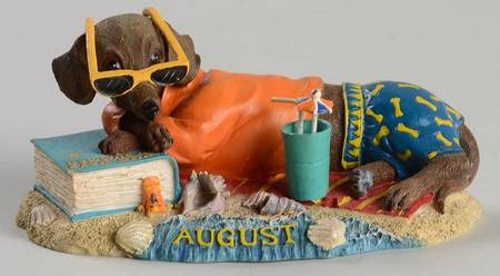 Dachshund Perpetual Calendar by Danbury Mint