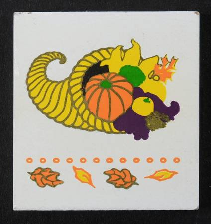 Dachshund Perpetual Calendar Thanksgiving Tile - No Box