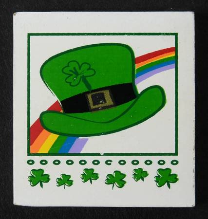 Dachshund Perpetual Calendar St Patrick's Day Tile - No Box