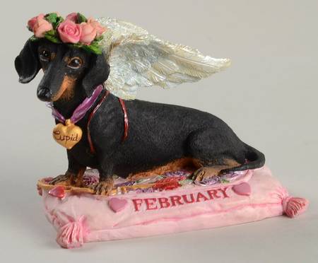 Dachshund Perpetual Calendar February - No Box