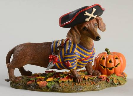 Dachshund Perpetual Calendar October - No Box