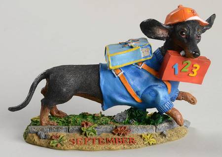 Dachshund Perpetual Calendar September - No Box