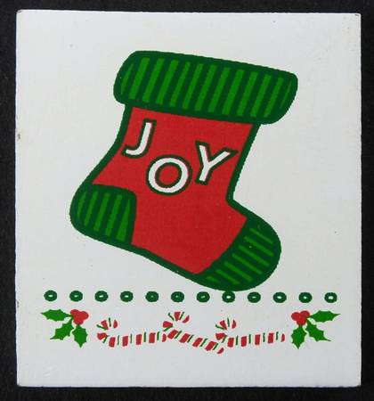 Dachshund Perpetual Calendar Christmas Tile - No Box