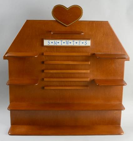 Dachshund Perpetual Calendar Wooden Display Rack - Display Rack Wood