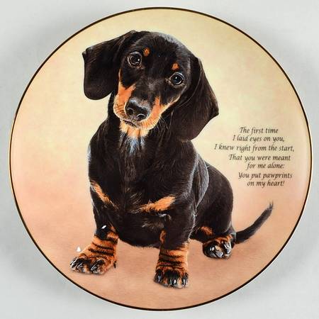 Cherished Dachshunds Pawprints On My Heart - No Box