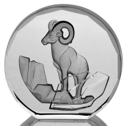 Wildlife Crystals Paperweights Big Horn Sheep - No Box
