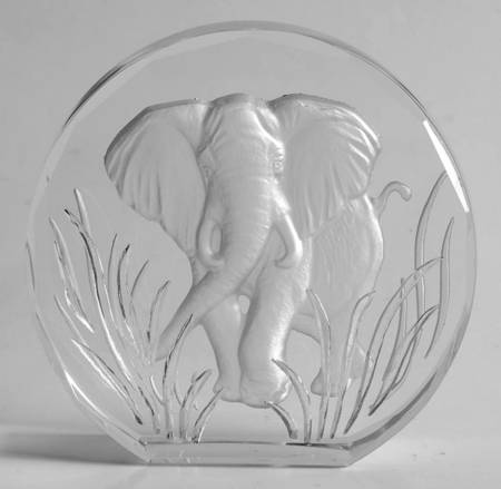 Wildlife Crystals Paperweights Elephant - No Box