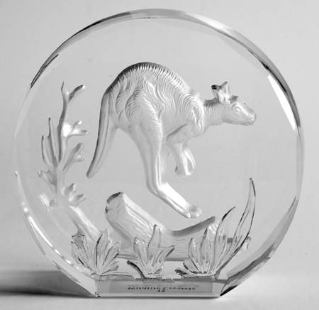 Wildlife Crystals Paperweights Kangaroo - No Box