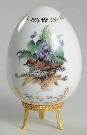 Songbirds Porcelain Egg Woodthrush - No Box