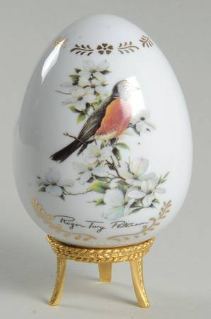 Songbirds Porcelain Egg Robin - No Box