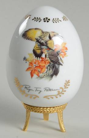 Songbirds Porcelain Egg Flicker - With Box