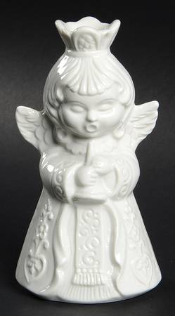 Angel Musician Candleholder Angel With Horn - No Box