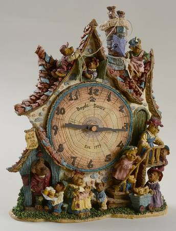 Boyds Bears Collector Clock by Danbury Mint