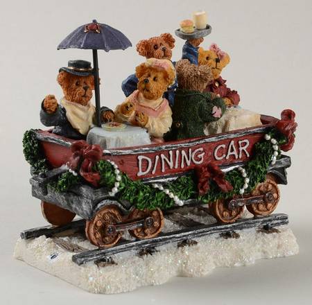 Boyds Bears Christmas Train Dining Car - No Box