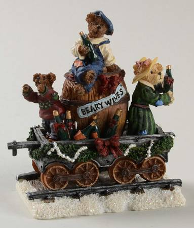 Boyds Bears Christmas Train Beary Wines Car - No Box