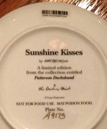 Patterson Dachshund Sunshine Kisses - No Box