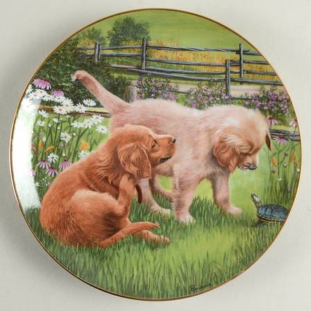 Golden Retrievers Garden Visitor - No Box